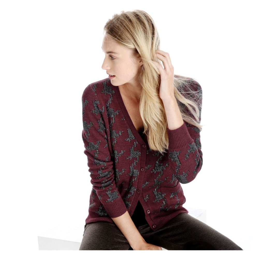 Joe Fresh Houndstooth Cardigan